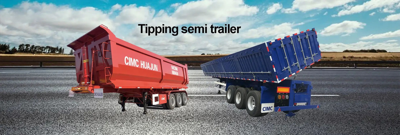 Ein Dumpper-Semi-Anhänger