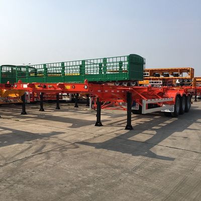 12380*2500*1540 CIMC HUAJUN Skelett-Halbanhänger für den Transport von 20 Fuß 40 Fuß Container