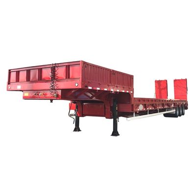 ABS-Anti-Block-Bremssystem Ausgestattet mit CIMC HUAJUN 3-Achsen-Low-Bed-Semi-Trailer mit Hydraulikrampe HJGMCK20069