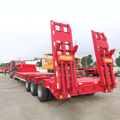 Cimc Huajun 3-Achse-Lowbed-Semi-Trailer-Hochziehstahlbalken für den vielseitigen Transport