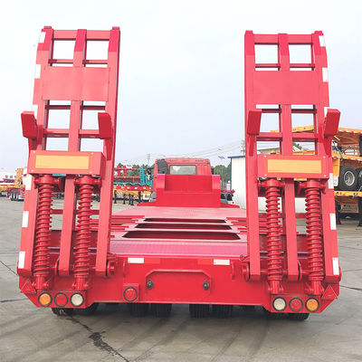 Cimc Huajun 3-Achse-Lowbed-Semi-Trailer-Hochziehstahlbalken für den vielseitigen Transport