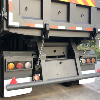CIMC HUAJUN 40 Tonnen 3 Achsen Mehrfachachsen hydraulischer Dump Tipper Anhänger für den Lkw-Fahrzeugverkehr