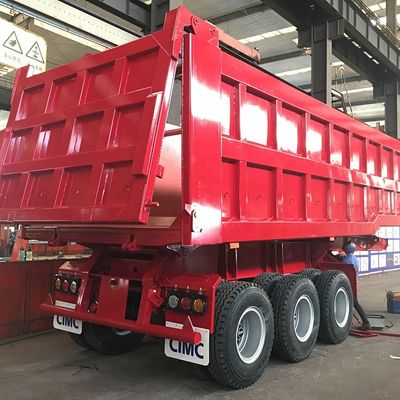 80T Rückenkipp-Fahrzeug Anhänger Halbanhänger mit 3,5 &quot;Königspinn HJGMCK20103 von CIMC