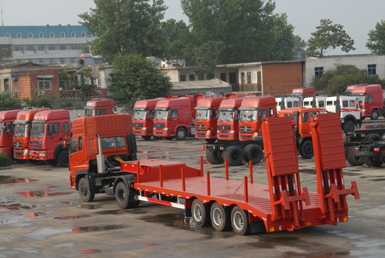 CIMC HUAJUN 3 Achse Schwerlast-Low-Bed Semi-Trailer mit hydraulischer Rampe maximale Nutzlast 70TON