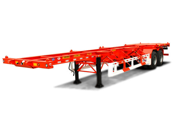 Transport 20/40 ft Container mit 40 Tonnen Höchstlast Skelettcontainer Halbanhänger