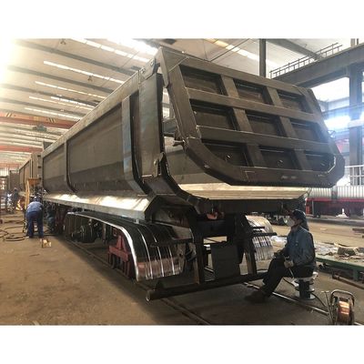 12R22,5 Reifen 4 Achsen U-Typ hydraulischer Kippfahrzeuganhänger 38CBM von CIMC HUAJUN