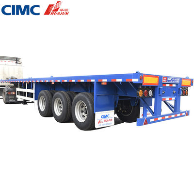 3 Achsen 40 ft Flachbett Container Truck Semi-Trailer mit wettbewerbsfähigen und Stahlmaterial