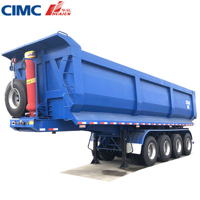 12R22,5 Reifen 4 Achsen U-Typ hydraulischer Kippfahrzeuganhänger 38CBM von CIMC HUAJUN