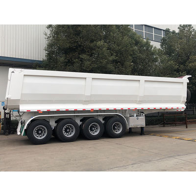 50T Max Nutzlast CIMC HUAJUN 4 Achse U-Körper Hinterne Kipp-Semi-Anhänger