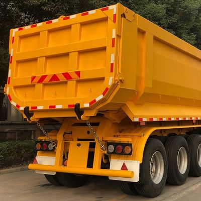 Hyva Hydraulic System 4 Achse FC Typ Kipper Halbanhänger für Schwerlaststahltransport