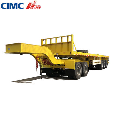 Stahl-Flachbett-Anhänger-Zugcontainertransport in der Mongolei