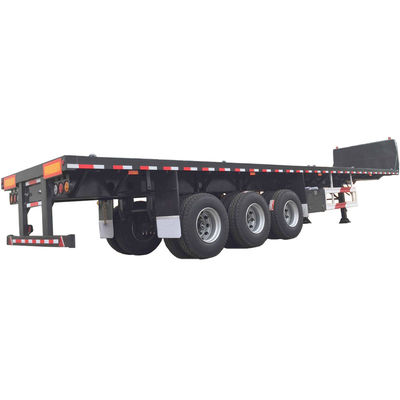 40 Tonnen maximale Nutzlast CIMC HUAJUN 20ft 40ft Flatbed Trailer mit Luftfederung und Heben