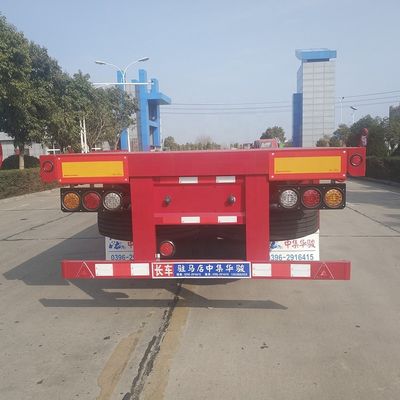 40 Tonnen maximale Nutzlast Dreiachs-Flachbeet-Container-Halbanhänger für Lkw