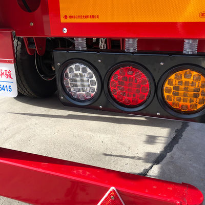 FUWA- oder BPW-Achs-Lkw-Anhänger CIMC HUAJUN Zaun Flachbett-Halbanhänger mit Design