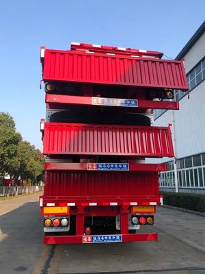 JOST 90 Kingpin und 13T FUWA Achse CIMC HUAJUN 3 Achse Zaun Halbanhänger