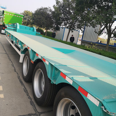 Maximale Nutzlast 60-80 Tonnen Niedrigflächen-Semianhänger für den Mehrzwecktransport schwerer Ausrüstung