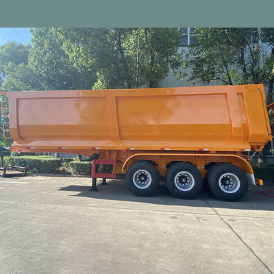 2022 Afrika Modell U-förmiger Semi-Anhänger End-Dump Truck mit Steinen und Sandfunktion
