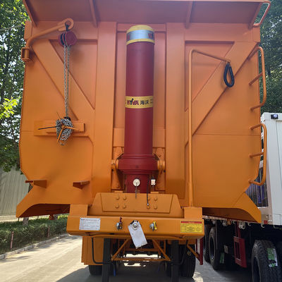 2022 Afrika Modell U-förmiger Semi-Anhänger End-Dump Truck mit Steinen und Sandfunktion