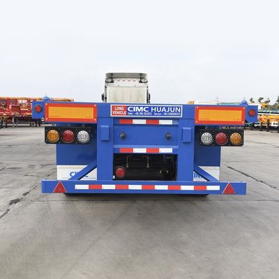 Landungsanlage JOST Zwei-Gang-Flachbett-Semi-Anhänger für den Transport von 20 Fuß 40 Fuß Containern