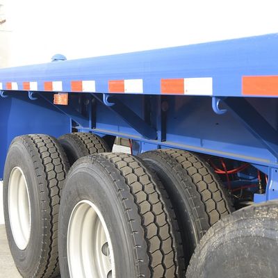 Landungsanlage JOST Zwei-Gang-Flachbett-Semi-Anhänger für den Transport von 20 Fuß 40 Fuß Containern