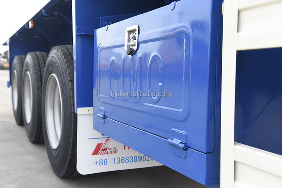 Landungsanlage JOST Zwei-Gang-Flachbett-Semi-Anhänger für den Transport von 20 Fuß 40 Fuß Containern