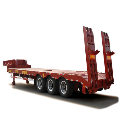50/60/80/100 Tonnen Niederbettanhänger für schwere Baggertransportlösungen