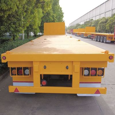Ferntransport 4 Achsen schwerer Flachbett-Semi-Anhänger und 12 Drehschlösser