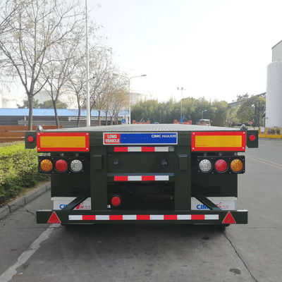 40ft Container Flatbed Semi-Truck Anhänger mit optionalen Reifen und 12 Sets Twist Locks