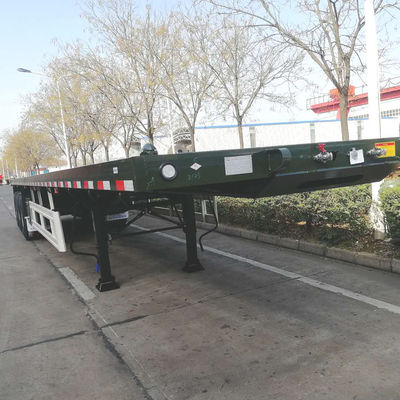 40ft Container Flatbed Semi-Truck Anhänger mit optionalen Reifen und 12 Sets Twist Locks
