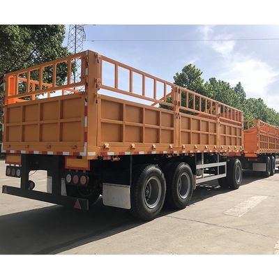 Top Design CIMC HUAJUN Stake Cargo Trailer mit Doppelbox Zaun Halbanhänger