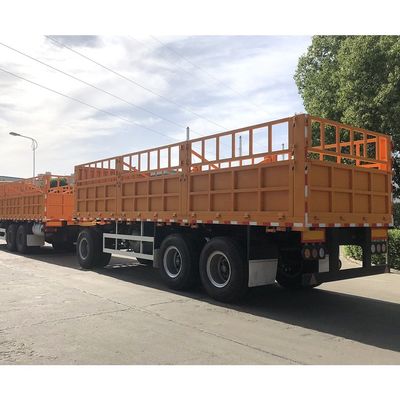 Top Design CIMC HUAJUN Stake Cargo Trailer mit Doppelbox Zaun Halbanhänger