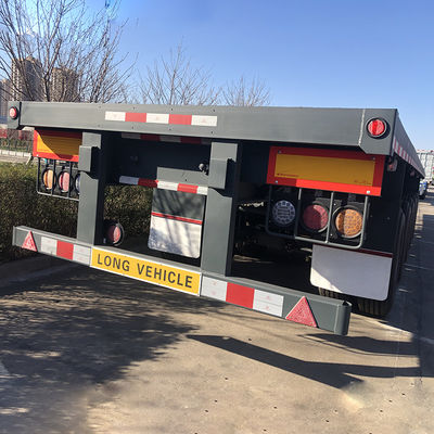 CIMC HUAJUN Flatbed Container Semi-Trailer mit 12 Drehschlössern und Kundenanforderung
