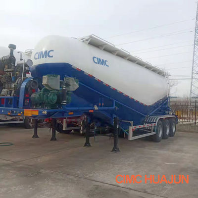 Transport von Mineralpulver 3 Achsen 45cbm Zement Halbanhänger Tankwagen mit Fuwa-Achse
