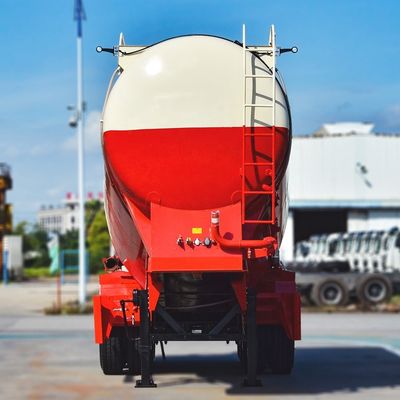 Dauerhafte CIMC HUAJUN 40CBM Trockenes Bulk Pulver Zement Tankträger 3 Achsen Tankwagen Halbanhänger