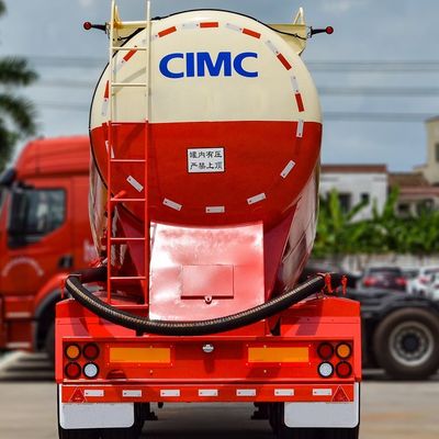 Dauerhafte CIMC HUAJUN 40CBM Trockenes Bulk Pulver Zement Tankträger 3 Achsen Tankwagen Halbanhänger