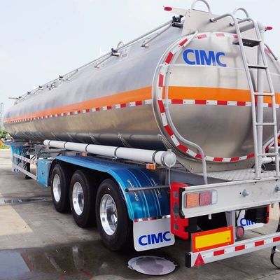 Fuwa 3 Achsen 45000 Liter Aluminiumlegierte Brennstoff oder Edelstahl Zement Tankwagen Anhänger