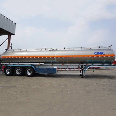 Fuwa 3 Achsen 45000 Liter Aluminiumlegierte Brennstoff oder Edelstahl Zement Tankwagen Anhänger