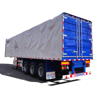 CIMC HUAJUN Seitenvorhang Semi Anhänger Lkw Anhänger Stahl 13750*2500 CN HEN 50ton Ce