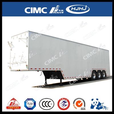CIMC HUAJUN Seitenvorhang Semi Anhänger Lkw Anhänger Stahl 13750*2500 CN HEN 50ton Ce