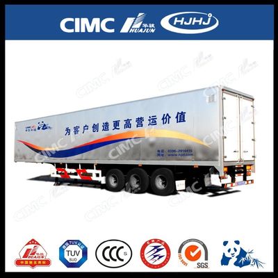 CIMC HUAJUN Seitenvorhang Semi Anhänger Lkw Anhänger Stahl 13750*2500 CN HEN 50ton Ce
