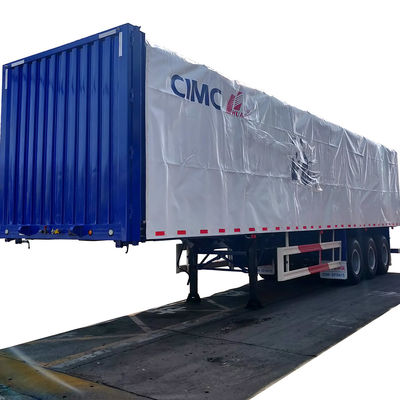 Lkw-Anhänger 13000 * 2500 * 3320 Stahl q345 Stahl für I-Strahl CIMC HUAJUN Vorhangseite Semi Anhänger