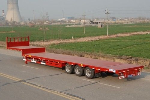 20 bis 100 Tonnen maximale Nutzlast Stahl 3-Achsen-Lowbed-Semi-Trailer für den Transport schwerer Ausrüstung
