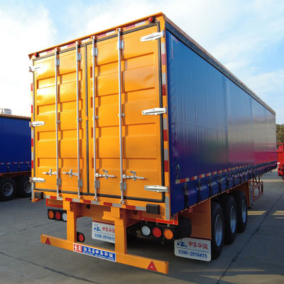 Green Transport Utility Trockene Lieferwagen Anhänger mit Käfig CIMC HUAJUN Kunden Optional
