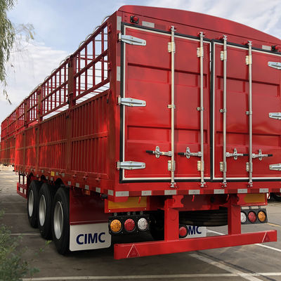 60 Tonnen Lkw-Anhänger Zaun-Pfahl-Fracht-Halbanhänger für den Güterverkehr von CIMC HUAJUN