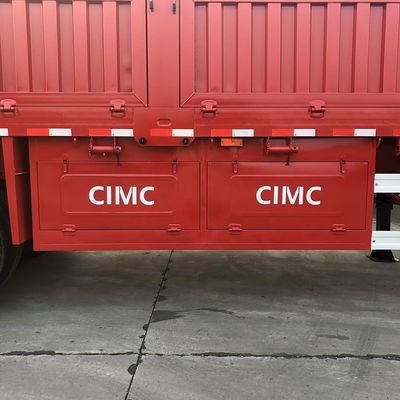 70 Tonnen Doppelwerkzeugbox Halbanhänger CIMC 20 Jahre Erfahrung von HUAJUN in 60 Ländern