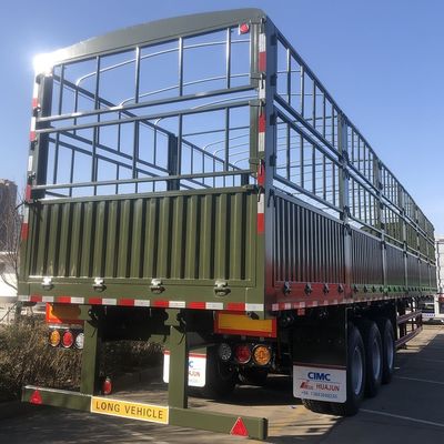 CIMC HUAJUN 3 Achsen Lastkraftwagen Anhänger Verkauf Tare Gewicht 7,5 Tonnen 13000*2500*3650mm