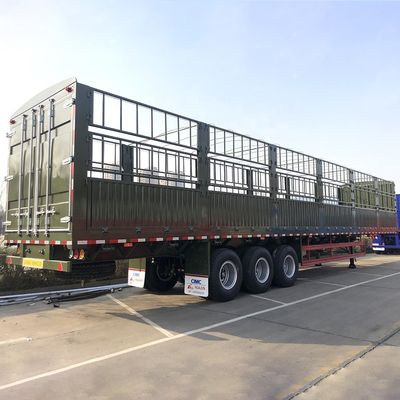 CIMC HUAJUN 3 Achsen Lastkraftwagen Anhänger Verkauf Tare Gewicht 7,5 Tonnen 13000*2500*3650mm