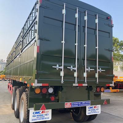 Gütertransport 3 Achsen Zaun-Pfahl Halbanhänger mit WABCO Bremssystem