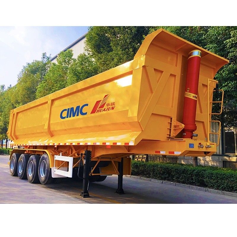 12R22,5 Reifen 4 Achsen U-Typ hydraulischer Kippfahrzeuganhänger 38CBM von CIMC HUAJUN