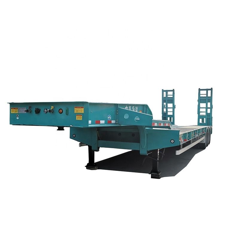 CIMC HUAJUN Lowboy Lowbed Trailer für unbefestigte Straßen und unwegsames Gelände